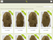 Tablet Screenshot of kratommarket.com